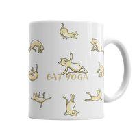 Cat Yoga Köpek Kupa Bardak Porselen