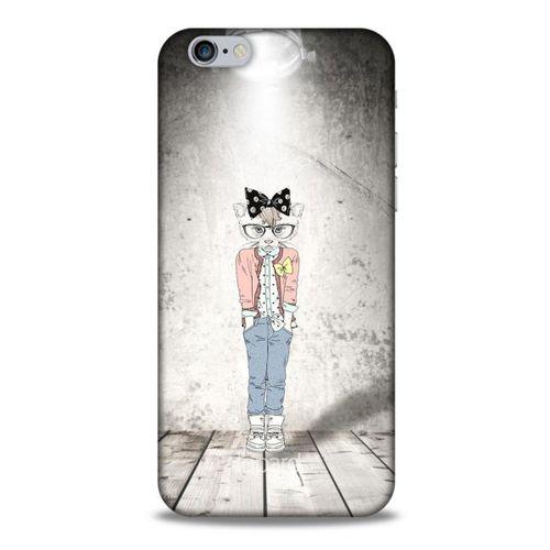 Apple Iphone 6S Kılıf FunnyMaX (39) Liquid Crystal Kılıf Açık Gri Kedl
