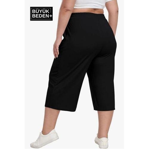 Kadın Büyük Beden New York Baskılı Standart &Regular Kalıp Şort SPR25BSRK087