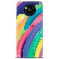 Xiaomi Poco X3 Pro Kılıf HD Baskılı Kılıf - Rengarenk + Tam Ekran Koruyucu