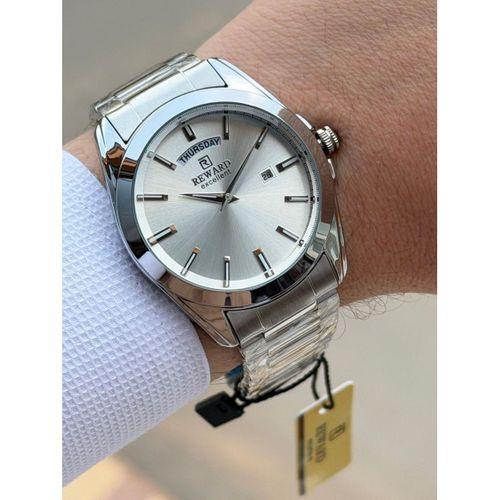 Reward Çelik Kordon 5 Atm Suya Dayanıklı Takvimli Kadran 2 Yıl Garantili Erkek Kol Saati FT.GL.M02.1