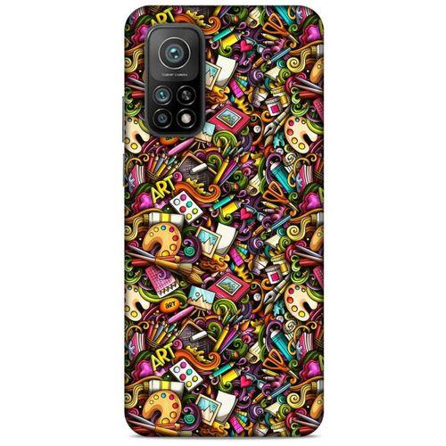Graffitix (18) Desenli Silikon Kapak Xiaomi Mi 10T Pro 5G Kılıf