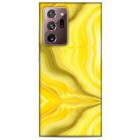 Mermer Desenli (11) Tema Tam Koruma Sarı Samsung Galaxy Note 20 Ultra Kılıf