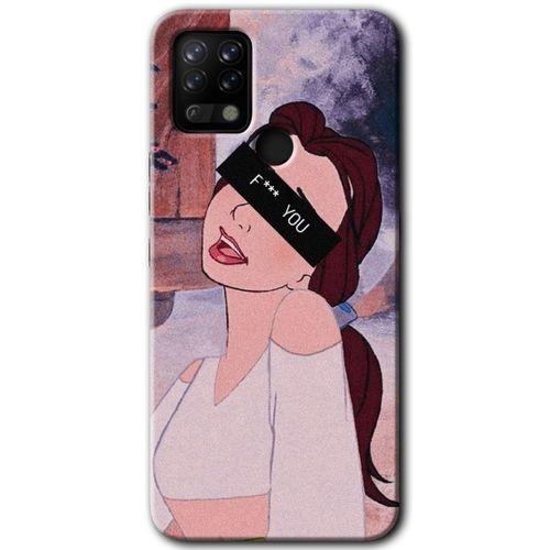 MRCİLETİSİM Tecno Pova Kılıf HD Desen Baskılı Arka Kapak+Temperli Cam - Bad Girl