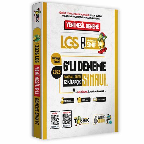 2026 8  Sınıf Yeni Sistem LGS 6lı TÜM YIL Deneme Paketi Dijital Çözümlü Hızlı Tosbik Yayınları