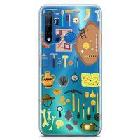 Huawei Nova 5i Kılıf Arkeolog Malzemeleri Arka Kapak Koruma Desenli Full Koruyucu