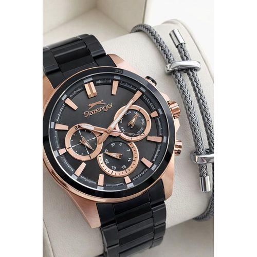 Slazenger Çelik Kordon İç Fonksiyonları Aktif 10 Atm Suya Dayanıklı Erkek Kol Saati ESL.2456.5