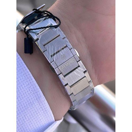 Raymond Nişan Ve Damatlara Özel Çelik Kordon 2 Yıl Garantili 5 Atm Erkek Kol Saati+Bileklik RMD.17