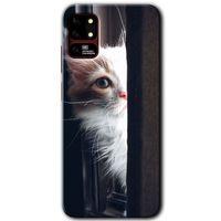 Reeder S19 Max Kılıf HD Desen Baskılı Arka Kapak - Kedi Bakışı