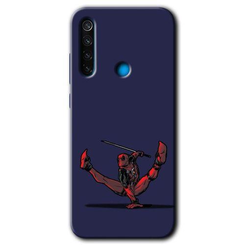 Xiaomi Redmi Note 8 Kılıf Baskılı Kapak - DeadPool 6 + 5D Tam Kaplayan Cam