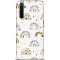 Realme 6 Pro Kılıf HD Baskılı Kılıf - Gökkuşağı + Tam Ekran Koruyucu