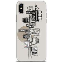 iPhone XS Max Kılıf HD Baskılı Kılıf - Tabelalar + Tam Ekran Koruyucu