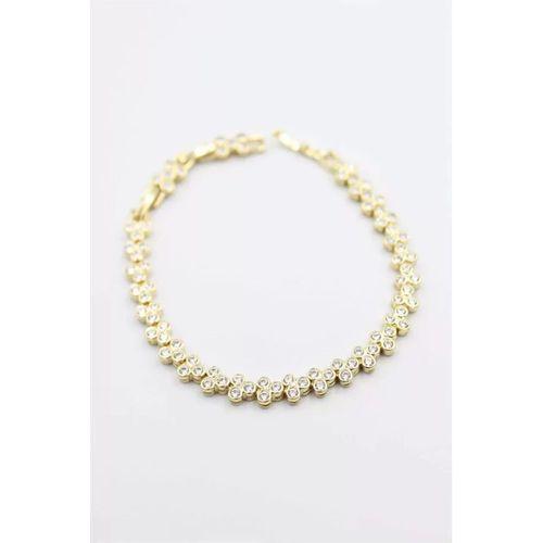 Taşlı Xuping Bileklik - Altın