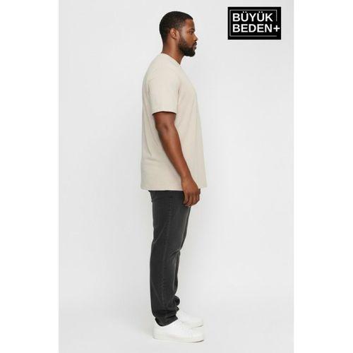 Büyük Beden Erkek Basic Tişört – Pamuklu Düz T-Shirt 3XL-6XL SPR26BTS510