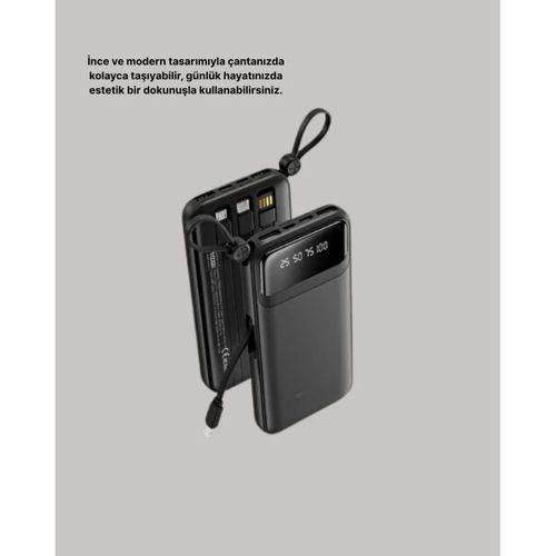 Çoklu Güvenlik Korumalı 20.000 Mah Powerbank Fener Özellikli