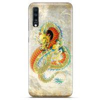 General Mobile GM 20 Kılıf Dragons (21) Koruyucu Kapak Ejderha Dövme Sarı