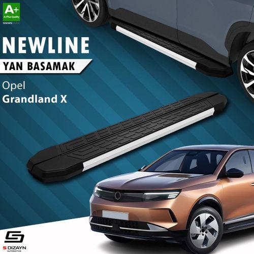 S-Dizayn Opel Grandland X 2 Hybrid NewLine Aluminyum Yan Basamak 183 Cm 2024 Üzeri A+ Kalite