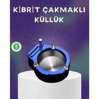 Dekoratif Çakmaklı Küllük Kolay Temizlenebilir Metal