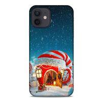 Apple iPhone 12 Kılıf Snowix (1) Kılıfı Kırmızı Beyaz