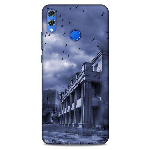 Huawei Honor 8x Kılıf Depresyon (39) Liquid Crystal Kılıf Şeker Pembe Bordo