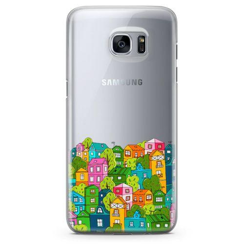 Samsung Galaxy S7 Edge Kılıf Bizim Mahalle Arka Kapak Koruma Desenli Full Koruyucu