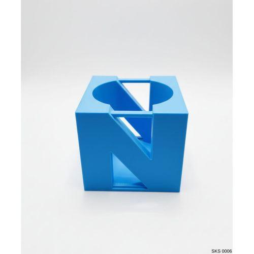 Mavi Centikli Harf Seklinde Mini Dekoratif Saksi Ismine Ozel Bas Harf Tasarim Masa Ustu Ofis Dekoru 7 Cm