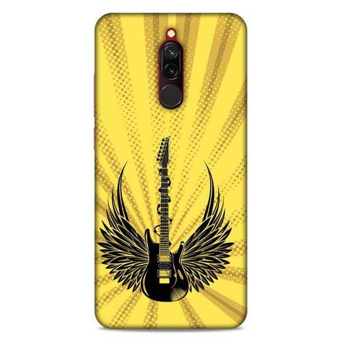 Lopard Xiaomi Redmi 8 Uyumlu Kılıf Tattoo's (41) Tank Kılıf Gitar Dövmesi