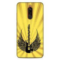 Lopard Xiaomi Redmi 8 Uyumlu Kılıf Tattoo's (41) Tank Kılıf Gitar Dövmesi