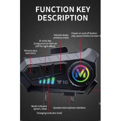 Kask Kulaklık Bluetooth Motosiklet Kulaklık 5,3 Bluetooth Intercom Motorsiklet Kulaklık