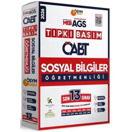 2026 MEB AGS ÖABT Sosyal Bilgiler Öğretmenliği ÖSYM Tıpkı Basım 13 lü Deneme İnformal Yayınları