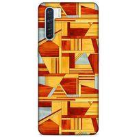 Lopard Oppo A91 Uyumlu Kılıf Wood'X (44) Tough Armor Kılıf Desenli