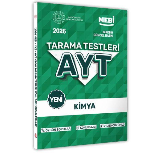2026 YKS-AYT MEBİ-OGM Kimya Özgün Tarama Testleri Kitabı A4 Boyut Renkli Görsel BASKI ÜCRETİ