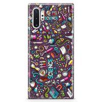 Samsung Galaxy Note 10 Plus Kılıf Bilim İçin Doodle Arka Kapak Koruma Desenli Full Koruyucu
