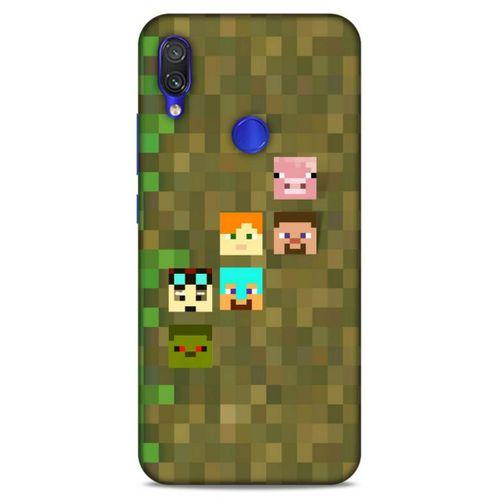 Lopard Xiaomi Redmi Note 7 Pro Uyumlu Kılıf PiXel (14) Lansman Kılıf Minecraft Karakterleri
