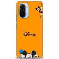 Xiaomi Poco F3 Kılıf HD Baskılı Kılıf - Turuncu Disney + Tam Ekran Koruyucu