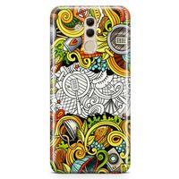 Huawei Mate 20 Lite Kılıf Piknik Doodle Arka Kapak Koruma Desenli Full Koruyucu
