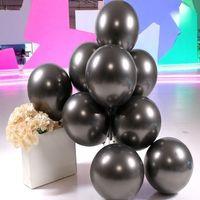 ULTRA YÜKSEK KALİTE 50ADET SİYAH KROM BALON AYNALI BALON PARLAK BALON METALİK BALON KROM SİYAH BALON
