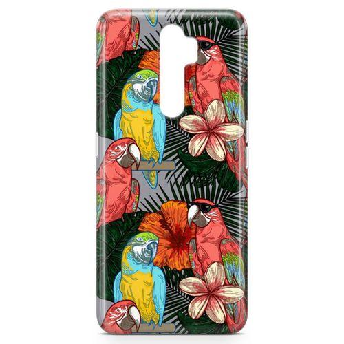 Oppo A9 2020 Kılıf Dost Papağanlar Arka Kapak Koruma Desenli Full Koruyucu