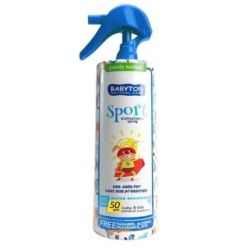 Babyton Bebek ve Çocuklar İçin Suya Dayanıklı Güneş Koruyucu Sprey 200 ml 50 SPF