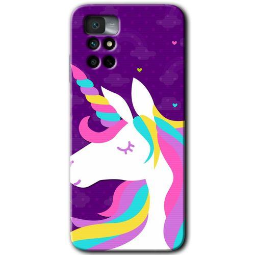 Xiaomi Redmi Note 11 4G HD Baskılı Kılıf + 9D Tam Ekran Koruyucu - Unicorn Sleep