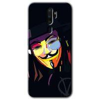 OPPO Oppo A5 2020 Kılıf HD Desen Baskılı Arka Kapak - Vendetta