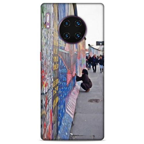 Huawei Mate 40 Pro Kılıf Almanya (40) Fit Silikon Kılıf Berlin Duvarı