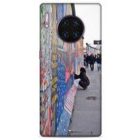 Huawei Mate 40 Pro Kılıf Almanya (40) Fit Silikon Kılıf Berlin Duvarı