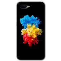 Oppo Rx 17 Neo Kılıf HD Desen Baskılı Arka Kapak + Temperli Cam - Black 1
