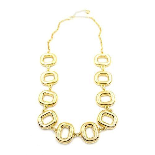 Metal Şekilli Kolye - Altın