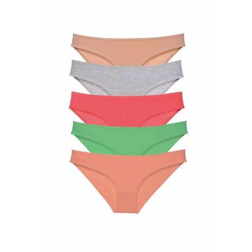 5 adet Eko Set Likralı Kadın Slip Külot Soft Renkler