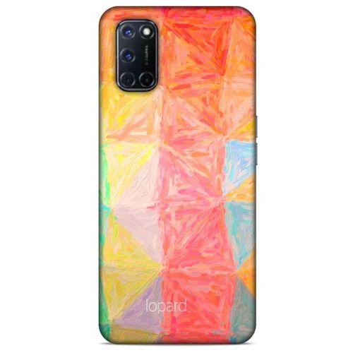 Oppo A52 Kılıf Pastel Renkler (26) Tpu Silikon Kılıf Sarı Kırmızı