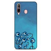 Nazarium (12) Desenli Silikon Kapak Samsung Galaxy A60 Kılıf