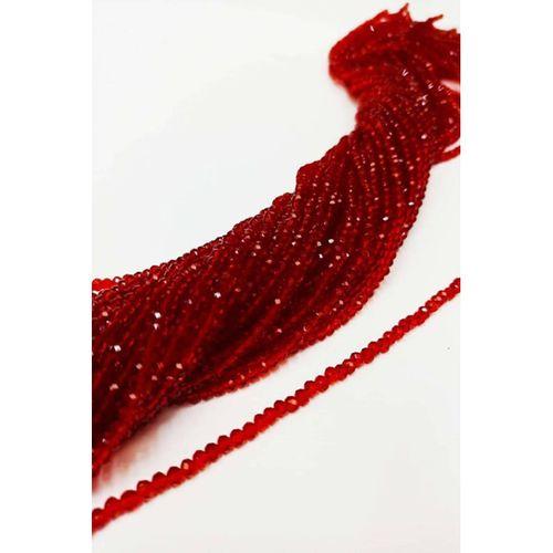 Kızıl Kristal Boncuk 4 mm