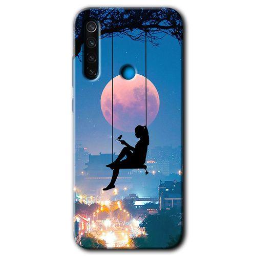 Redmi Note 8 Kılıf HD Desen Baskılı Arka Kapak - Yalnız Kadın + Kırılmaz Cam